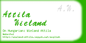 attila wieland business card